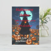 Halloween-Einladung Einladung (Stehend Vorderseite)