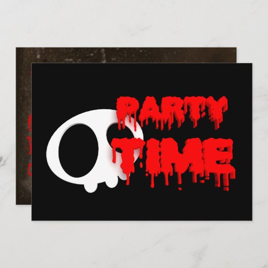 Halloween-Einladung Einladung (Vorne/Hinten)