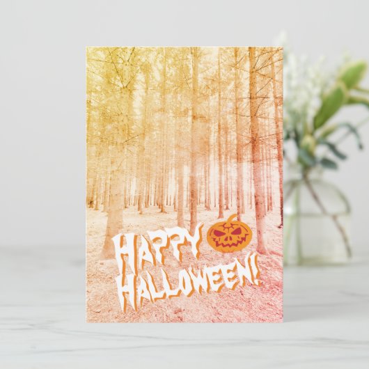 Halloween-Einladung Einladung (Stehend Vorderseite)