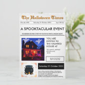 Halloween-Einladung Einladung (Stehend Vorderseite)