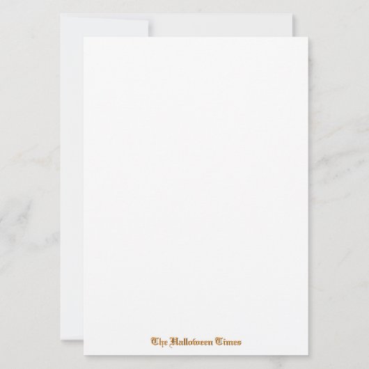 Halloween-Einladung Einladung (Rückseite)