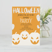 Halloween-Einladung Einladung (Stehend Vorderseite)