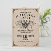 Halloween-Einladung Einladung (Stehend Vorderseite)
