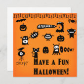 Halloween-Einladung Einladung (Vorne/Hinten)