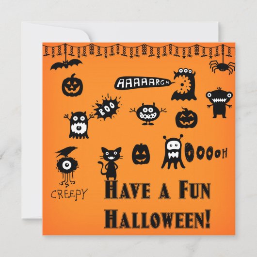 Halloween-Einladung Einladung (Vorderseite)