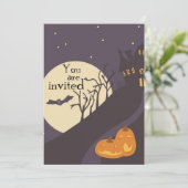Halloween-Einladung Einladung (Stehend Vorderseite)