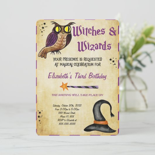 Halloween-Einladung Einladung (Stehend Vorderseite)