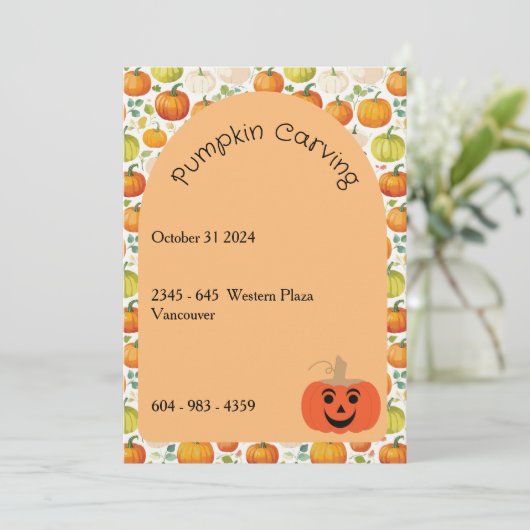 Halloween-Einladung Einladung (Stehend Vorderseite)