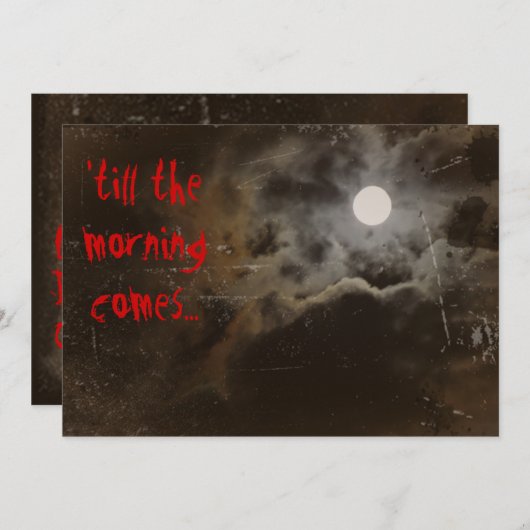 Halloween-Einladung Einladung (Vorne/Hinten)