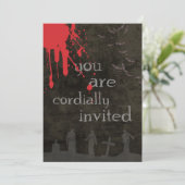 Halloween-Einladung Einladung (Stehend Vorderseite)