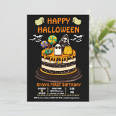 Halloween-Einladung Einladung (Stehend Vorderseite)