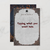 Halloween/Einladung Einladung (Vorne/Hinten)