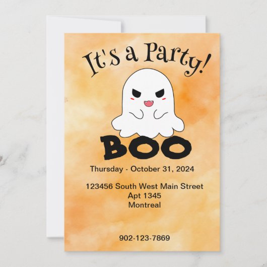 Halloween-Einladung Einladung (Vorderseite)