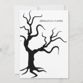 Halloween-Einladung essen, trinken, u. sind Einladung (Rückseite)