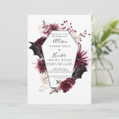 Halloween-Einladung-Flyer Einladung (Stehend Vorderseite)