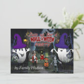 Halloween-Einladung für Kinder Einladung (Stehend Vorderseite)