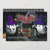 Halloween-Einladung für Kinder Einladung (Vorne/Hinten)