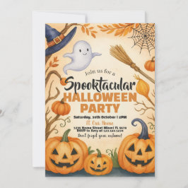 Halloween-Einladung | Gespenster & Spuk Friedhof Einladung