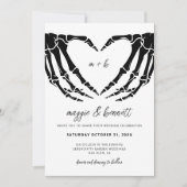 Halloween-Einladung, gotische Hochzeit Einladung (Vorderseite)