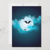 Halloween-Einladung, Halloween-Geburtstagsparty Einladung (Rückseite)