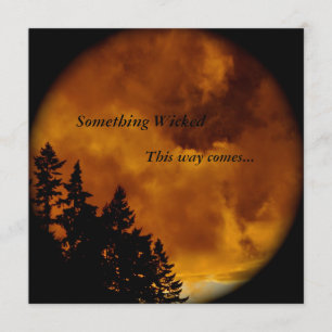 Halloween-Einladung: Irgendetwas Unrichtiges Einladung