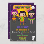 Halloween Einladung Kinderkostüm Party (Vorne/Hinten)