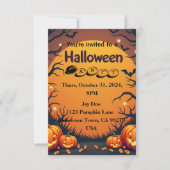 Halloween Einladung - Kommen Sie zu einer Feier! (Vorderseite)