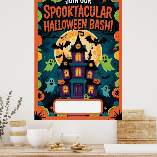 Halloween-Einladung Poster (Küche)