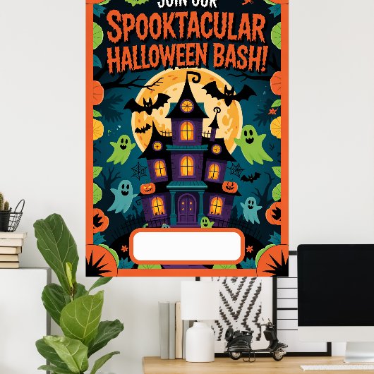 Halloween-Einladung Poster (Heimbüro)