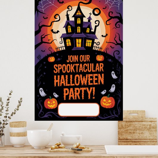 Halloween-Einladung Poster (Küche)
