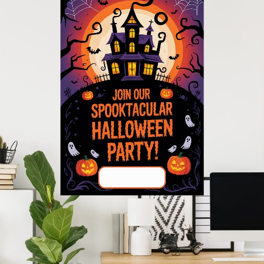 Halloween-Einladung Poster (Heimbüro)