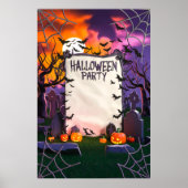 Halloween-Einladung Poster (Vorne)