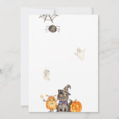 Halloween Einladung Spooky Kostüm Party (Rückseite)