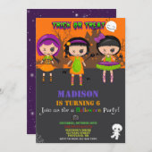 Halloween Einladung Voodoo Puppen einladen (Vorne/Hinten)