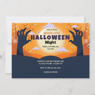 Halloween-Einladung zu schaurig guten Zeiten Einladung