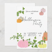 HALLOWEEN EINLADUNGEN (Vorne/Hinten)