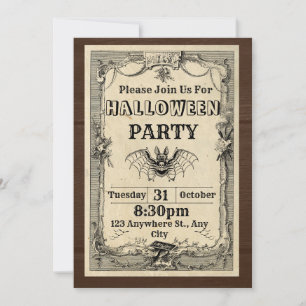 Halloween-Einladungen 2024 Einladung