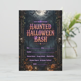 Halloween-Einladungen Einladung