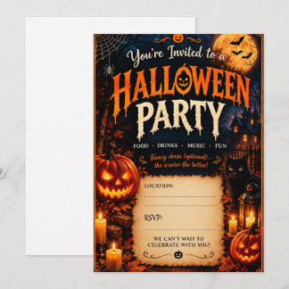 Halloween-Einladungen Einladung