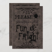 Halloween-Einladungen in Brown Einladung (Vorne/Hinten)