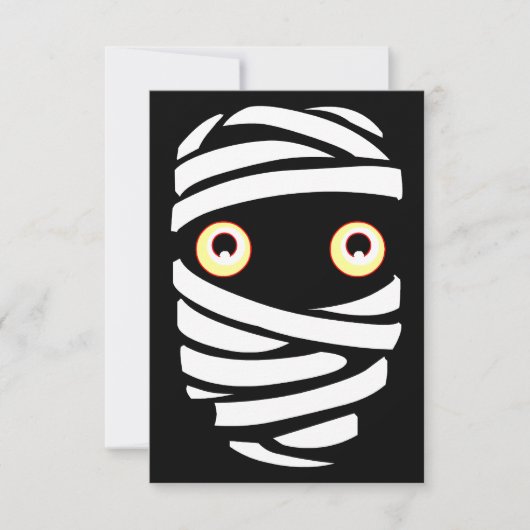 Halloween-Einladungen Mummy Cards Einladung (Vorderseite)