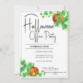 Halloween Einladungen White Card