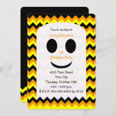 Halloween-Einladungs-Geist Einladung (Vorne/Hinten)