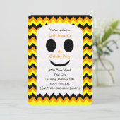 Halloween-Einladungs-Geist Einladung (Stehend Vorderseite)