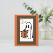 Halloween Einladungs-Ghost1 Postkarte (Stehend Vorderseite)
