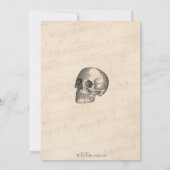 Halloween-Einladungs-Herr Bones Skeleton Party Einladung (Rückseite)