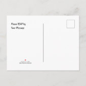 Halloween-Einladungs-Postkarte Ankündigungspostkarte (Rückseite)