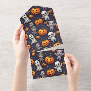 Halloween-Einladungskarte All In One Einladung
