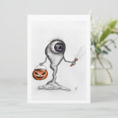 Halloween-Einladungskarte Einladung (Stehend Vorderseite)