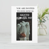 Halloween-Einladungskarte Einladung (Stehend Vorderseite)